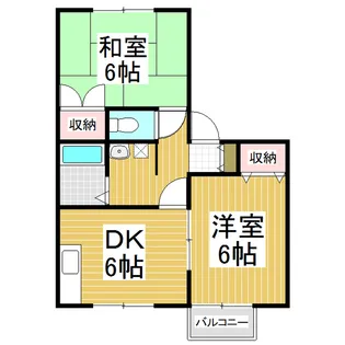 セジュール上條【203号室】の間取り