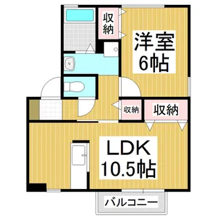 アトリオ・カルティス【2階】の間取り