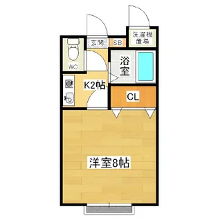ハイツあさま【208号室】の間取り