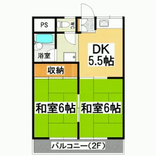 コーポマルタ【107号室】の間取り