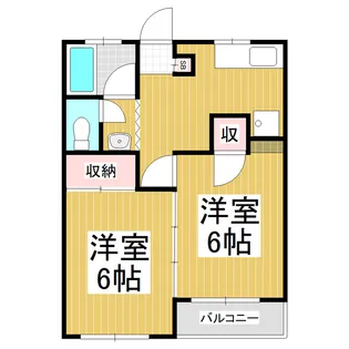 メゾンドール堂町【2号室】の間取り