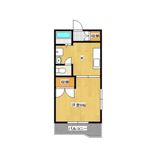 コートドール花岡【201号室】の間取り