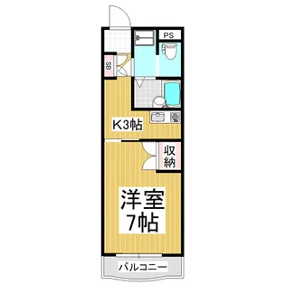 クリエ並柳【207号室】の間取り