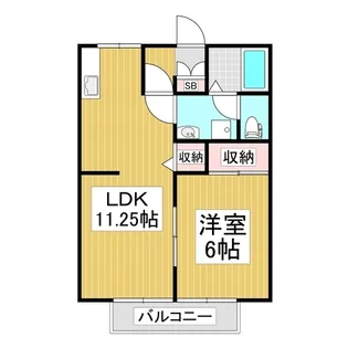Dear Court A棟【101号室】の間取り