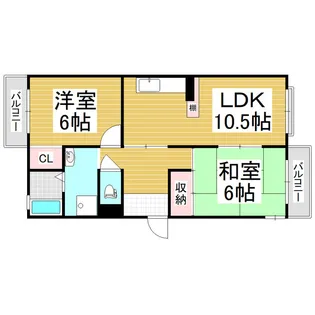 清水東レジデンス【303号室】の間取り