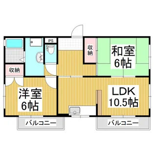 清水東レジデンス【101号室】の間取り