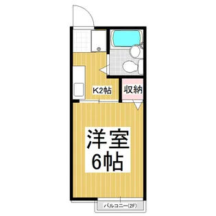 ホームズ沢村【102号室】の間取り