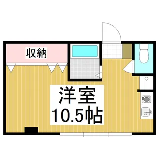 1Rの間取り画像