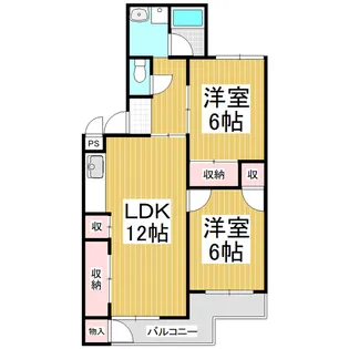 城山マンション【106号室】の間取り