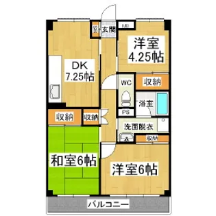 ニットー上高地コーポ【5-B号室】の間取り