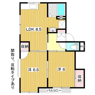 ラプラスプリティー【201号室】の間取り