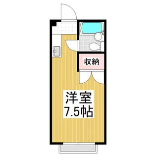 ロイヤルメゾン三浦【107号室】の間取り