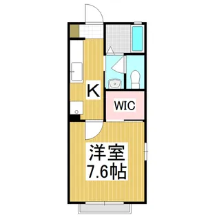 コーポサツキC棟【1階】の間取り