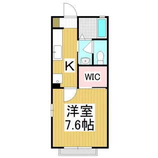 コーポサツキC棟【2階】の間取り