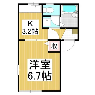 フロムイースト【2階】の間取り