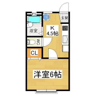 ピュアハイツ蟻ヶ崎【303号室】の間取り