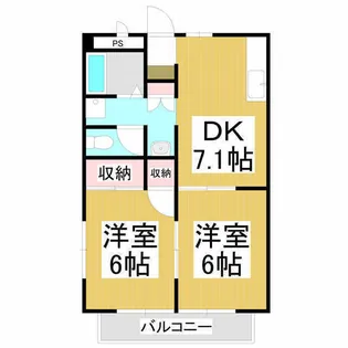 コートプレミール【2階】の間取り