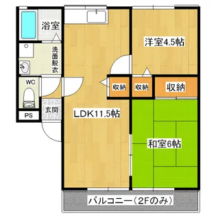 シティハイム小川B【102号室】の間取り