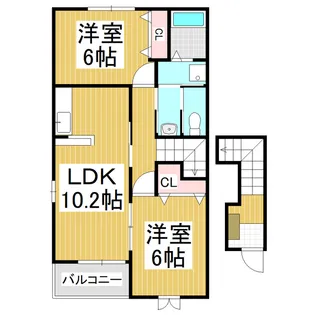 カメリアコート【2階】の間取り