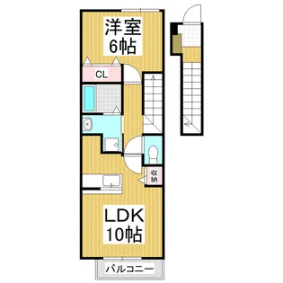 アイリスコートB【2階】の間取り