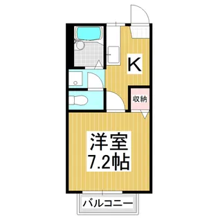 ディアスパルテール【105号室】の間取り