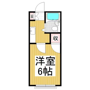 コーポ手塚【203号室】の間取り