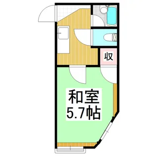 コーポ手塚【206号室】の間取り