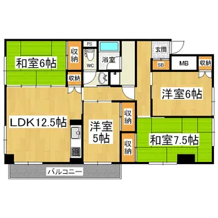 アネックス庄内【517号室】の間取り