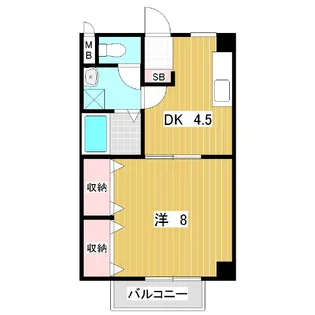芙蓉アネックス【1C号室】の間取り