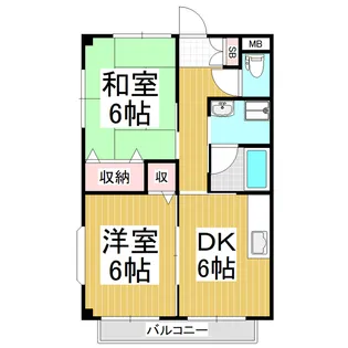 ハーモニーT&S【101号室】の間取り