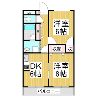 アメニティーシャトー並柳【1階】の間取り
