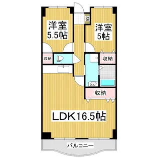 ラトゥールTOWA【3階】の間取り