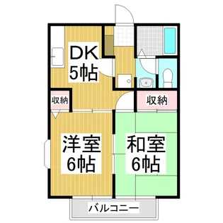 水汲サンレジデンス香【201号室】の間取り