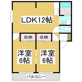 水汲サンレジデンス南【201号室】の間取り