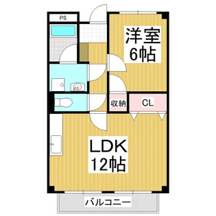 Limpiaプレステージサザン【1階】の間取り