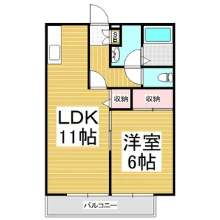 フォレストアオキ【2階】の間取り