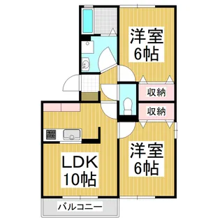 セジュール宮嶋A棟【1階】の間取り