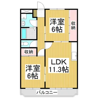 コージコート【2階】の間取り