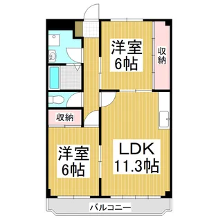 コージコート【3階】の間取り