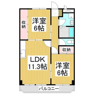 コージコート【3階】の間取り
