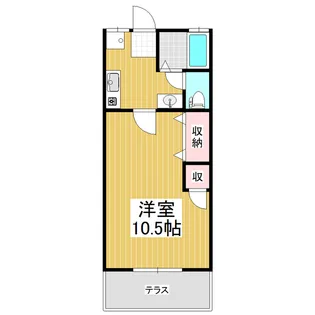 尾島ハイツ【103号室】の間取り