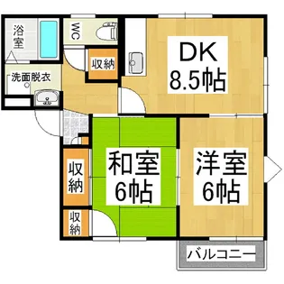 フレグランス南松本【202号室】の間取り