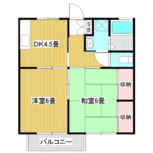 シャルマンはらA棟【203号室】の間取り