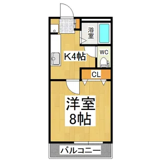 グランデージ2235【104号室】の間取り