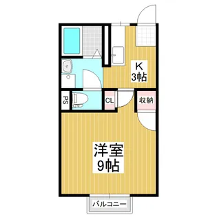 フレグランスリヴィア【203号室】の間取り