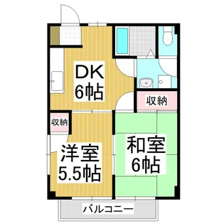 シャルマンヒルズK【203号室】の間取り