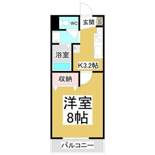 エルピス二子【105号室】の間取り