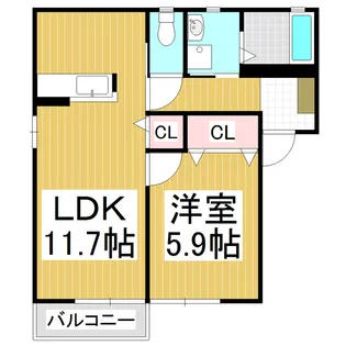 シャーメゾンシーマウスA棟【1階】の間取り