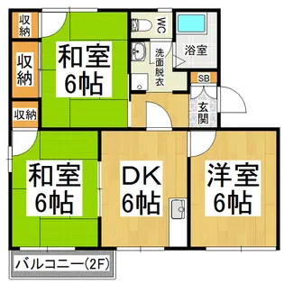 タウニィー白川【202号室】の間取り