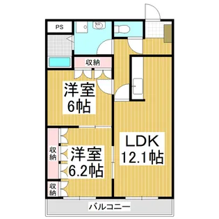 Cent Eclat Deux【2階】の間取り